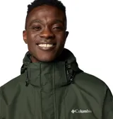Campera Columbia 3 en 1 color azul marino, con capa exterior impermeable y transpirable, tecnología termorreflectante Omni-Heat™ y forro polar interior. Capucha desmontable y ajustable, puños y dobladillo ajustables, bolsillos con cremallera y protector de barbilla.