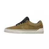 Championes de skate Etnies Joslin Vulc, color negro con suela marrón. Presentan logo de la marca en el lateral y lengüeta.