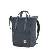 Mochila Fjallraven High Coast Totepack color azul con detalles en gris.
