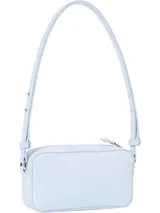 Bandolera Tommy Jeans Essential Convertible color celeste, con correa ajustable y logo de la marca en el frente.