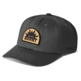 Gorra de béisbol color gris oscuro con parche frontal con el logo de Roark Burnt Nomad. Tiene el logo de Roark bordado en el lateral.