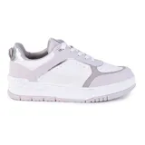 Championes urbanos Via Marte Aine, color blanco con detalles en gris y plateado.