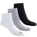 Pack de tres pares de medias Topper de corte clásico, en color blanco, gris y negro.