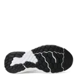 Championes New Balance Evoz V4 para running, color blanco con detalles en gris y suela negra.