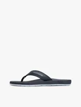 Ojotas Tommy Hilfiger azul marino con logo de la marca en la tira.