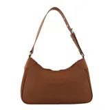 Cartera tipo bandolera de color negro con dos bolsillos frontales cuadrados con cierre. Posee una correa larga regulable y cierre principal superior. Presenta el nombre de la marca Las Oreiro grabado en uno de los bolsillos delanteros.