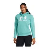 Buzo negro Under Armour de corte clásico, con capucha y logo grande estampado en el frente. Confeccionado en tejido Fleece ligero, cómodo y cálido.