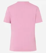 Blusa verde de viscosa con escote en V y mangas cortas.