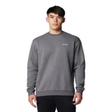 Buzo Columbia de hombre, color gris, de cuello redondo, puños y dobladillo acanalados.