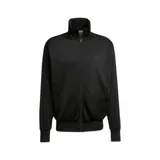 Campera deportiva Adidas Adicolor Classics Firebird, color negro con las tres líneas características de la marca en las mangas y logo bordado en el pecho.