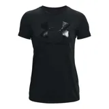 Remera deportiva Under Armour color fucsia con logo blanco estampado en el frente.