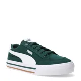Championes de hombre de corte bajo en color verde, con diseño clásico y detalles en blanco.