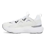 Championes Under Armour unisex, color negro con detalles en gris y suela blanca con detalles en marrón.