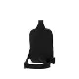 Bolso bandolera Nike Aura unisex color negro con logo blanco estampado.