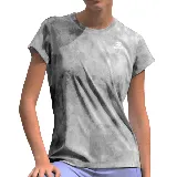 Remera gris con efecto tie-dye y logo de la marca Topper en el pecho.