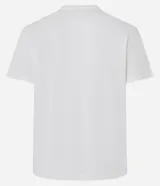 Remera blanca de algodón con cuello redondo y mangas cortas. Estampa frontal con la frase "class of '90 in my clubber era" en color negro.