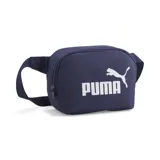 Riñonera Puma Phase Waist color azul marino con logo y nombre de la marca en blanco.