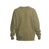 Buzo color verde militar de cuello redondo, con logo de Nike y la palabra "AIR" estampados en blanco en el frente.