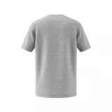 Remera gris de algodón con logo trifolio de Adidas estampado en blanco en el pecho.