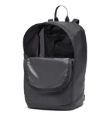 Mochila unisex Columbia Lightweight Packable color negro, con logo estampado en blanco. Liviana y plegable, con bolsillo frontal para accesorios, asa de agarre y correa de hombro ajustable. Se guarda en un bolsillo exterior. Capacidad de 19 litros.
