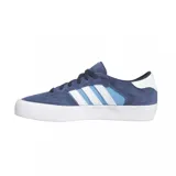 Championes Adidas Matchbreak Super de gamuza azul con detalles en blanco.