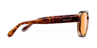 Gafas de sol Seba modelo Tigris, estilo aviador oversize con montura carey, doble puente y lentes color naranja.