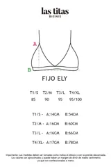 Corpiño de bikini plateado, con corte triangular, elástico inferior de 2 cm, breteles regulables y cierre trasero con gancho. Incluye espacio para almohadillas de relleno.