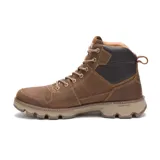 Bota de cuero color marrón, marca Caterpillar, modelo Meridian WP. Cuenta con tecnología Duofuse, City Grip y Waterproof.