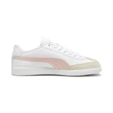 Zapatillas bajas de mujer, en color blanco con detalles en rosa y diseño clásico de la marca Puma.