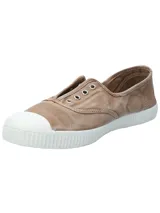 Zapatillas Natural World modelo Greece, color verde agua, sin cordones, fabricadas en España con algodón orgánico y suela de goma.