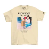 Remera color crema con estampado del film de Studio Ghibli "Recuerdos del Ayer".