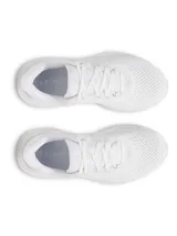 Championes Under Armour Infinite Pro 2 para mujer, color blanco. Ideales para running, ofrecen soporte y amortiguación UA HOVR+.