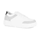 Championes deportivos American Sport Lite, color blanco con detalles en gris y negro.