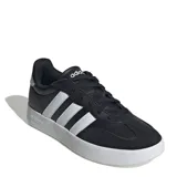 Championes Adidas Urban Barreda T de hombre, color negro con las tres tiras blancas. Capellada de cuero sintético y gamuza, interior textil, plantilla acolchada y suela de goma.
