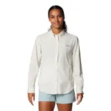 Camisa de manga larga Columbia Tamiami II LS Shirt color celeste, con tecnología Omni-Wick y Omni-Shade con protección solar UPF 40, aperturas de ventilación y tratamiento antimicrobiano.