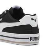 Championes Puma Court Classic Vulc FS, color negro con detalles en blanco.
