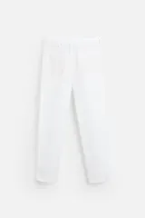 Pantalón de vestir azul marino, de corte recto, confeccionado en lino.