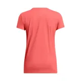 Remera deportiva Under Armour color fucsia con logo blanco estampado en el frente.