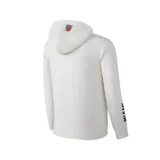 Buzo hoodie negro con el escudo del Inter de Miami estampado en blanco en el pecho y cordones ajustables en la capucha.