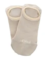 Calcetín bajo color beige sin costura, ideal para uso diario.