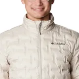Campera puffer Columbia Delta Ridge II Down color rojo con diseño acolchado. Cuenta con tecnología termorreflectante Omni-Heat™, HeatSeal™ y Omni-Shield™.