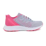 Championes deportivos American Sport Fluke, color gris con detalles en rosa y suela blanca.