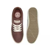 Championes Etnies Barge LS negros con detalles en marrón y suela blanca.