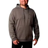 Buzo canguro Columbia Beaumont Hoodie color beige con capucha ajustable con cordón, bolsillo tipo canguro y logo de la marca estampado en la manga.