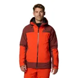 Campera de esquí Columbia Titanium Cirque Bowl Jacket, color naranja y marrón, impermeable y transpirable con tecnología Omni-Tech™ y forro termorreflectante Omni-Heat™ Infinity. Cuenta con capucha compatible con casco, ventilación en las axilas, faldón antinieve, múltiples bolsillos y puños ajustables.