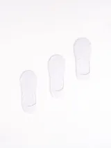 Pack de tres pares de medias invisibles negras.