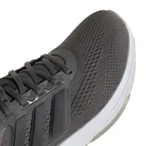 Championes Adidas Ultrabounce color gris oscuro con detalles en negro y blanco.