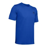 Remera celeste de Under Armour, corte clásico, mangas cortas y logo estampado en el pecho.