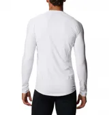 Remera blanca de manga larga Columbia Midweight Stretch con tecnología termorreflectante Omni-Heat y Omni-Wick.