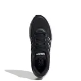 Championes Adidas Eclyptix 2000, color negro con detalles en blanco, con suela blanca y las tres tiras características de la marca en los laterales.